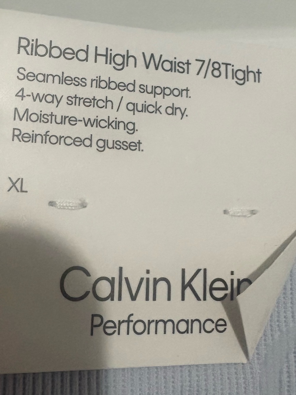 NWT Calvin Klein Powder Blue Performance 7/8 Leggings - Picture 6 of 7